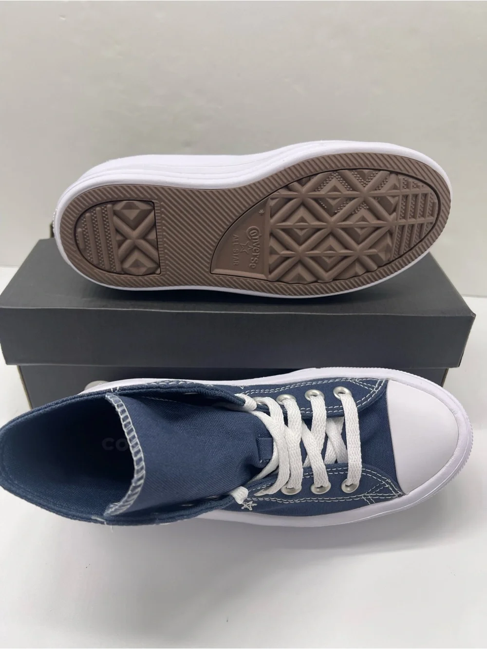 Converse WMNS CTAS MOVE HI NAVY/NAVY/WHITE A15571C Platform Sneakers